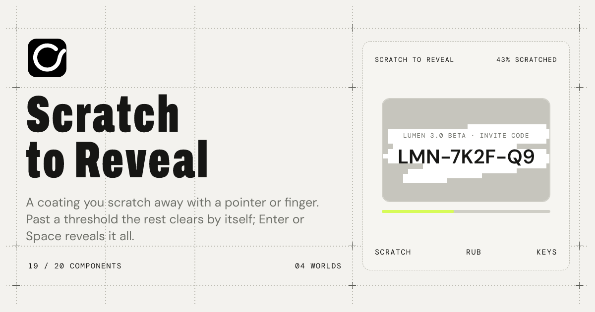 Scratch to Reveal · Ovio